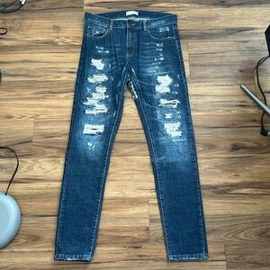 Zara Distressed Slim Jeans
